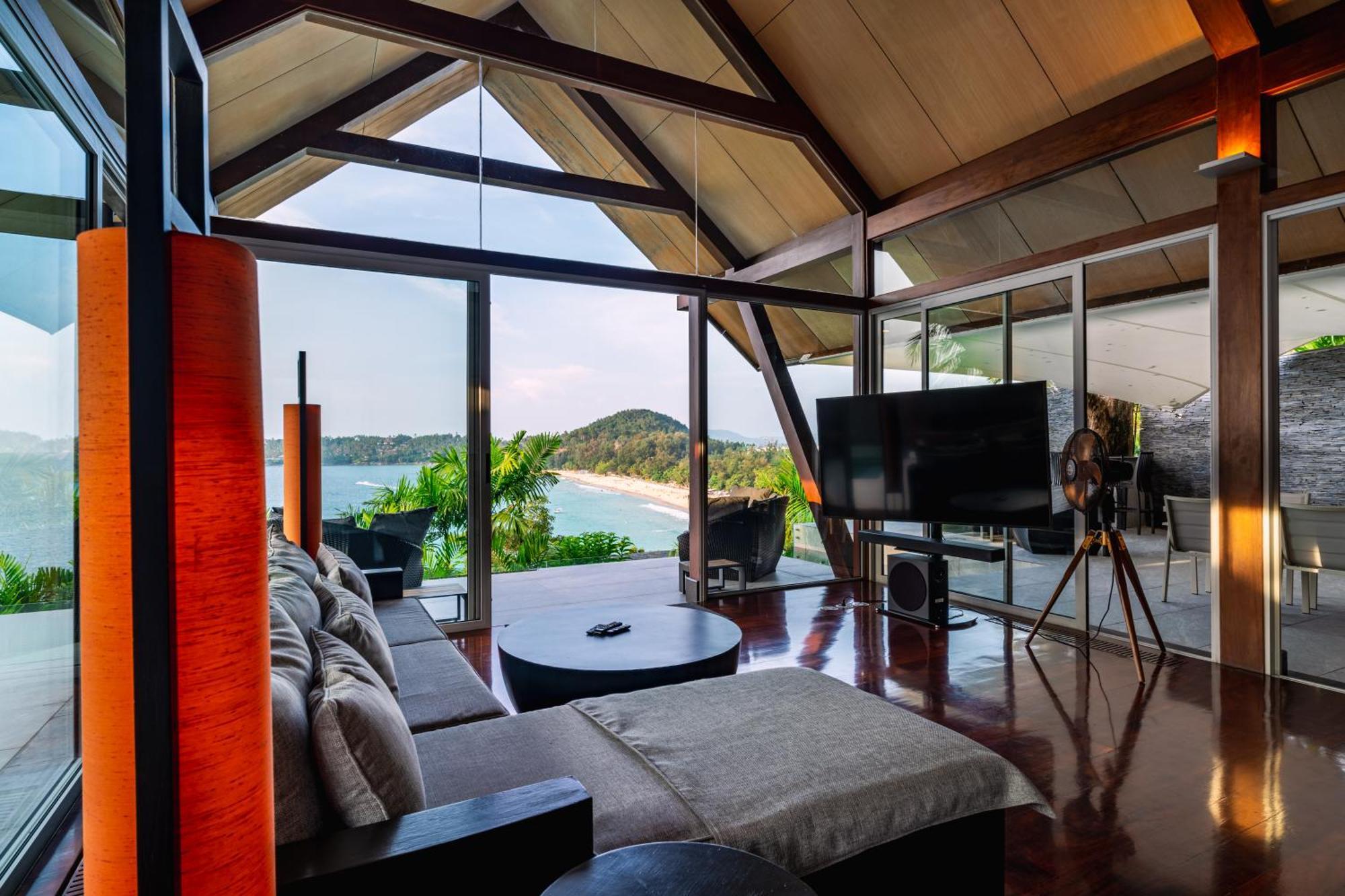 Surin Beach Oceanfront Villa With Ocean And Beach Views Exterior photo